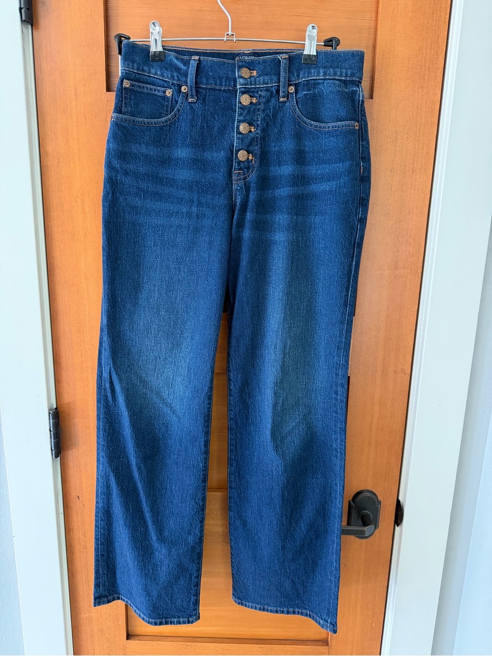 J. Crew Factory Full Length Wide Leg Exposed Button Fly 26